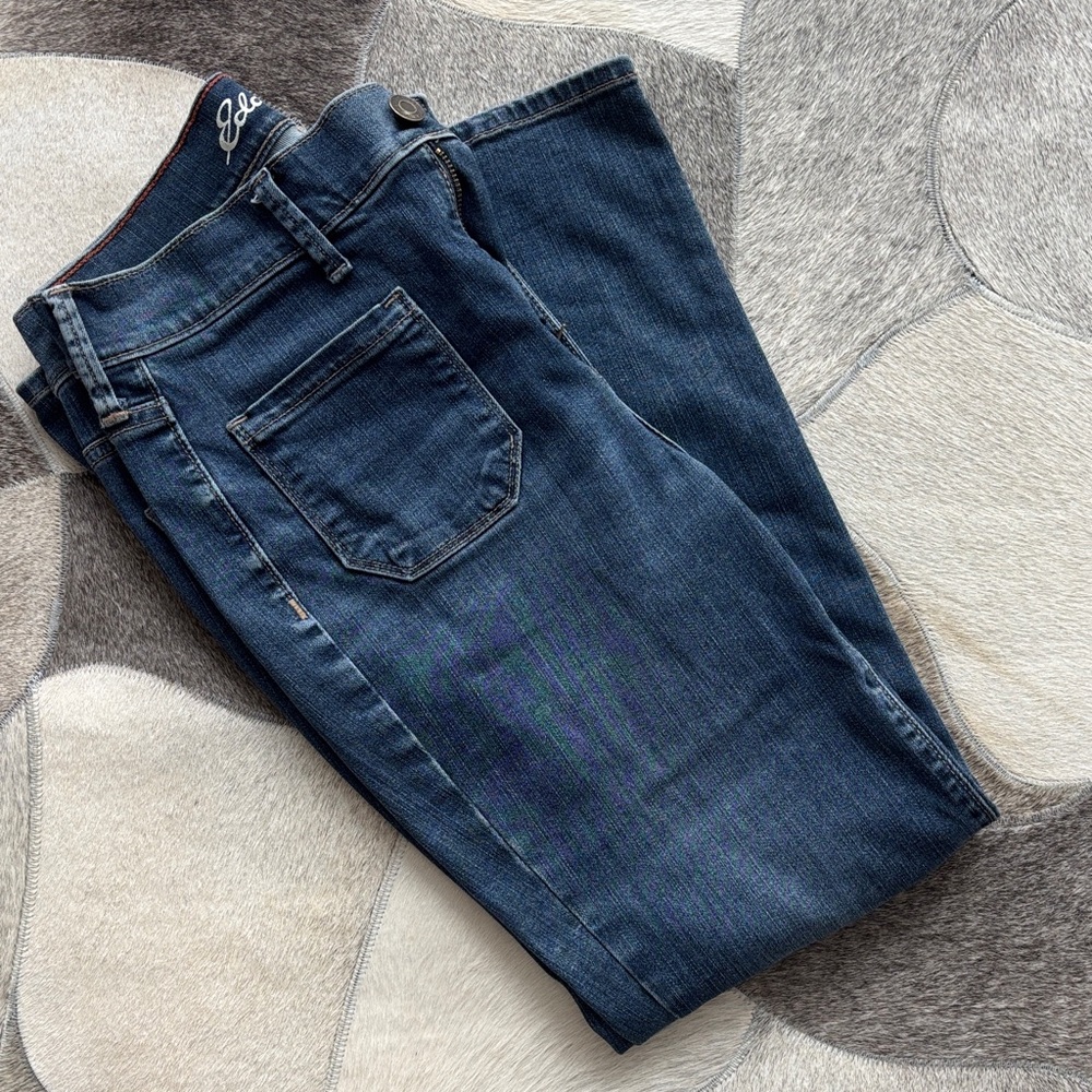 Eddie Bauer Slight Curvy Kick Flare Cropped Jeans